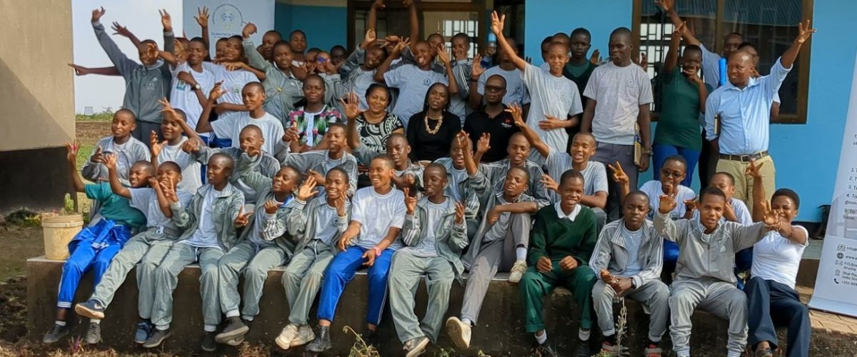 ElimuTech Digital Innovation Club launch day at Madiira Secondary School in Arusha with students and facilitators